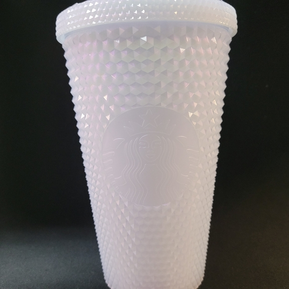 Spiked icy white iridescent cold cup 16oz  Starbucks. - Picture 2 of 8